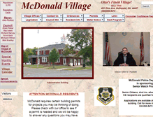 Tablet Screenshot of mcdonaldvillage.com